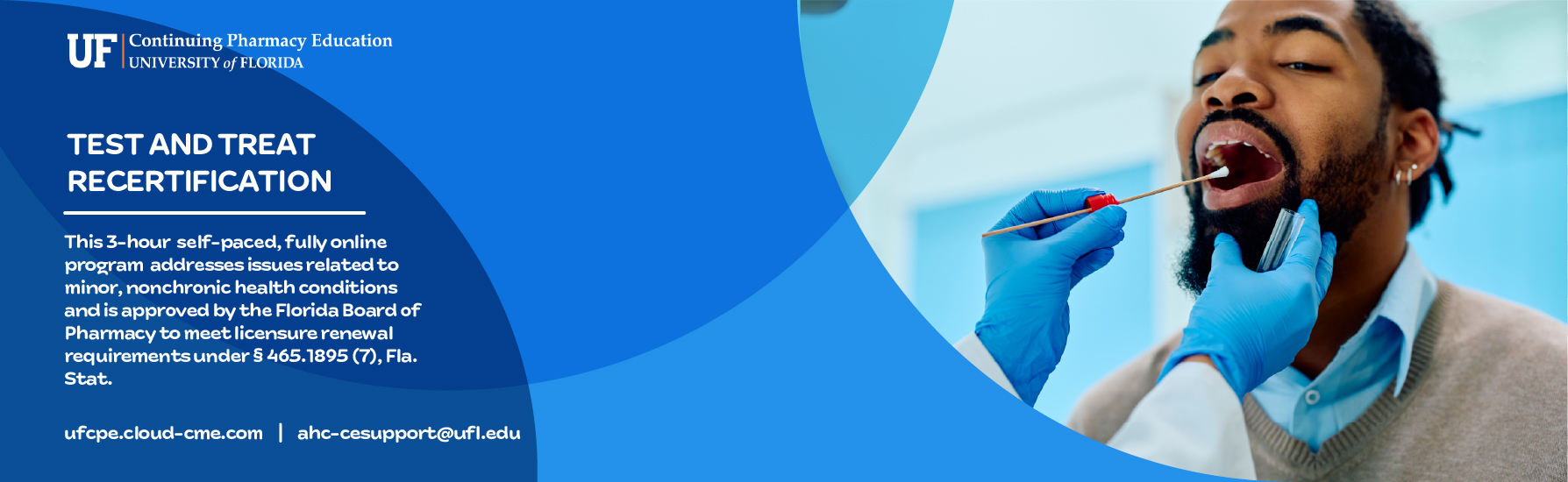 Test and Treat Recertification Program for License Renewal Banner